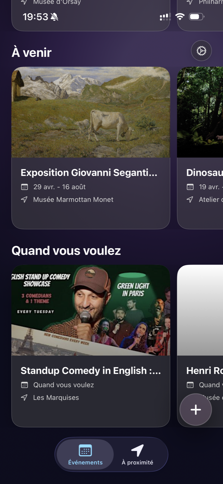 Liste DoStuff pour les adresses et idées sans date