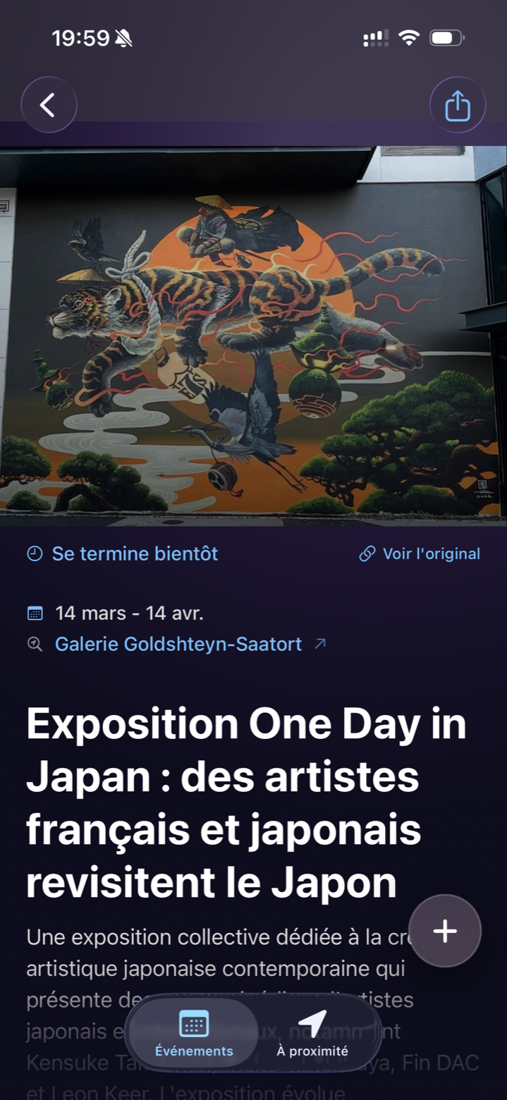 Fiche détail DoStuff avec source d'origine et contexte de lieu
